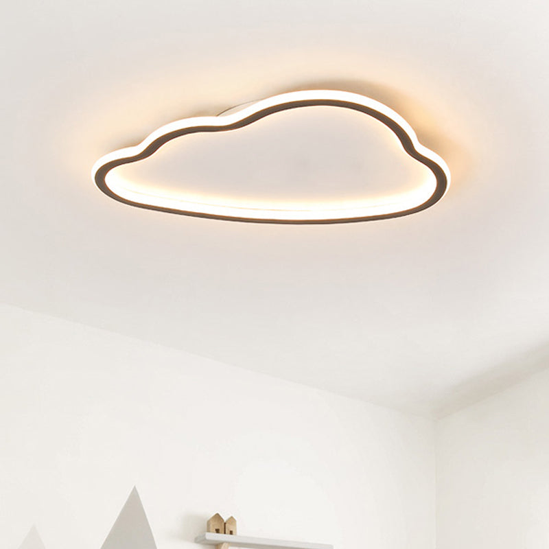 Cloud Acrylic Ceiling Mounted Fixture Contemporary Led White Flush Light for Bedroom White Clearhalo 'Ceiling Lights' 'Close To Ceiling Lights' 'Close to ceiling' 'Flush mount' Lighting' 810767