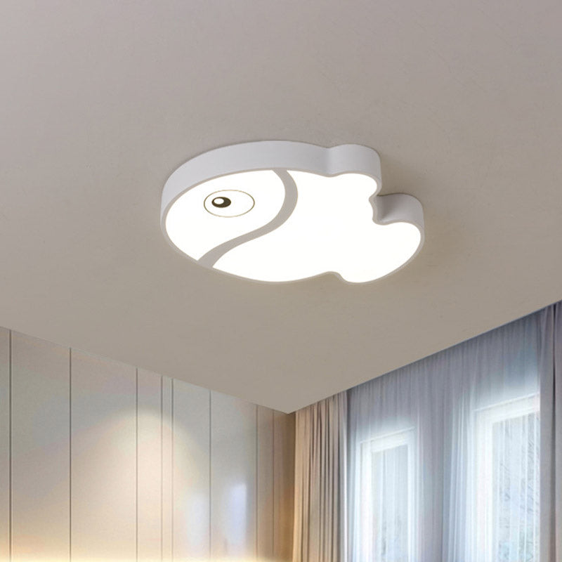 Fish Flushmount Cartoon Acrylic Led White/Blue Ceiling Light Fixture for Kids Bedroom Clearhalo 'Ceiling Lights' 'Close To Ceiling Lights' 'Close to ceiling' 'Flush mount' Lighting' 810893