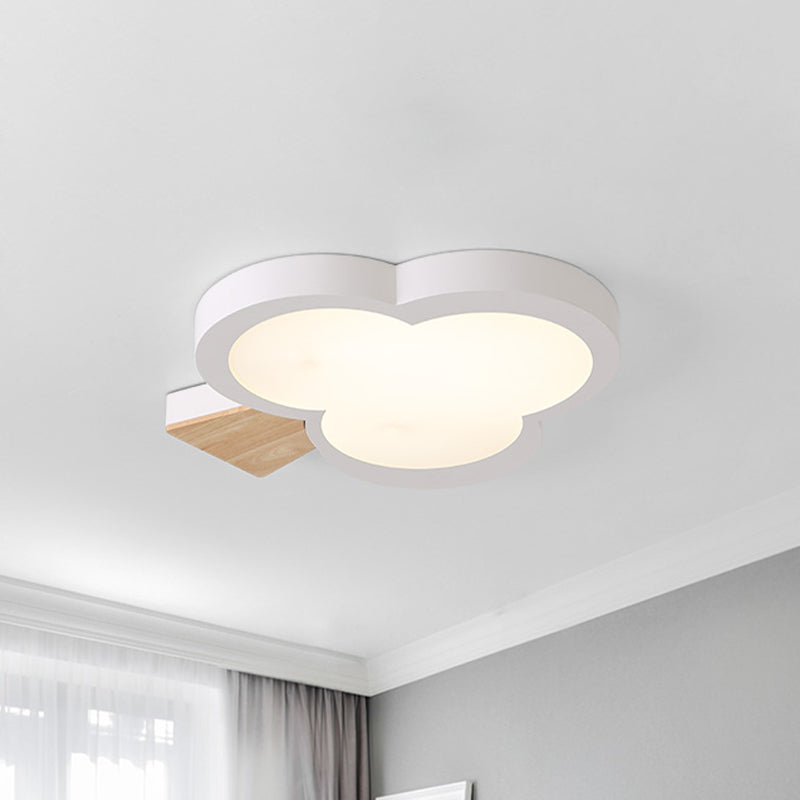 Modern Led Close to Ceiling Light with Acrylic Shade Gray/White/Green Tree Flush Mount Lamp Clearhalo 'Ceiling Lights' 'Close To Ceiling Lights' 'Close to ceiling' 'Flush mount' Lighting' 810993