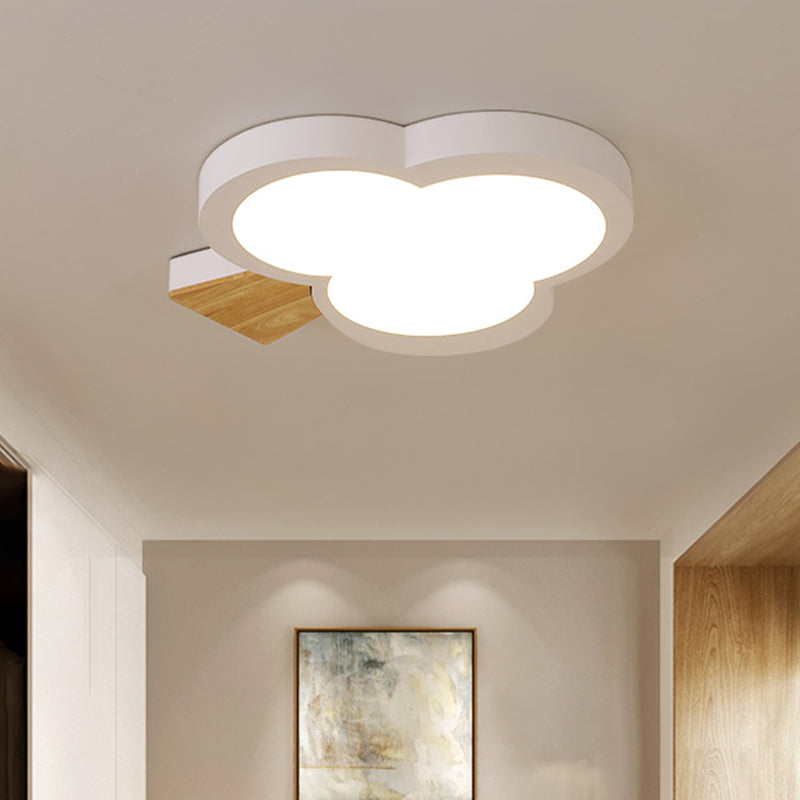 Modern Led Close to Ceiling Light with Acrylic Shade Gray/White/Green Tree Flush Mount Lamp Clearhalo 'Ceiling Lights' 'Close To Ceiling Lights' 'Close to ceiling' 'Flush mount' Lighting' 810994