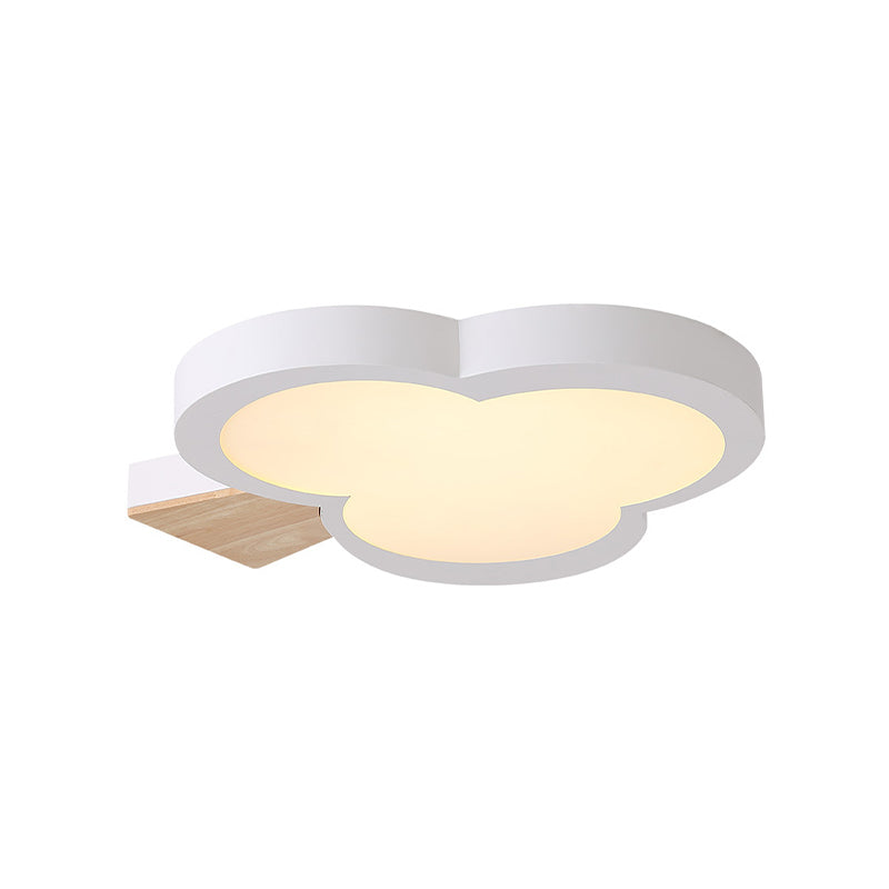 Modern Led Close to Ceiling Light with Acrylic Shade Gray/White/Green Tree Flush Mount Lamp Clearhalo 'Ceiling Lights' 'Close To Ceiling Lights' 'Close to ceiling' 'Flush mount' Lighting' 810995