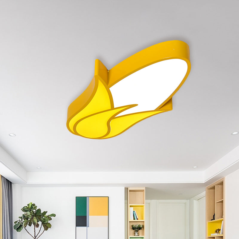 Cartoon Carrot/Pepper/Pumpkin Ceiling Mount Acrylic Led Kids Room Flush Light Fixture in White White D Clearhalo 'Ceiling Lights' 'Close To Ceiling Lights' 'Close to ceiling' 'Flush mount' Lighting' 811431