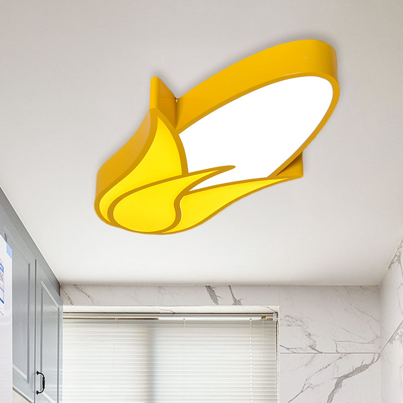 Cartoon Carrot/Pepper/Pumpkin Ceiling Mount Acrylic Led Kids Room Flush Light Fixture in White Clearhalo 'Ceiling Lights' 'Close To Ceiling Lights' 'Close to ceiling' 'Flush mount' Lighting' 811433