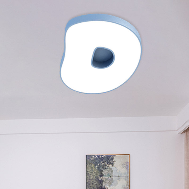 Led Kids Bedroom Close to Ceiling Light Cartoon White Flush Light with A/B/D-Letter Acrylic Shade Clearhalo 'Ceiling Lights' 'Close To Ceiling Lights' 'Close to ceiling' 'Flush mount' Lighting' 811466