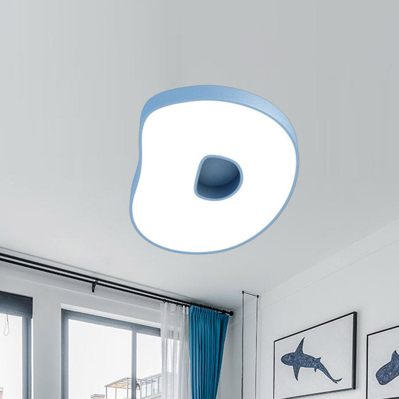 Led Kids Bedroom Close to Ceiling Light Cartoon White Flush Light with A/B/D-Letter Acrylic Shade Clearhalo 'Ceiling Lights' 'Close To Ceiling Lights' 'Close to ceiling' 'Flush mount' Lighting' 811467