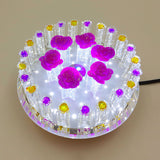 Simple Blossom Flush Mount Spotlight LED Prism Crystal Close to Ceiling Lamp with Round Design Clearhalo 'Ceiling Lights' 'Close To Ceiling Lights' 'Close to ceiling' 'Flush mount' Lighting' 812172