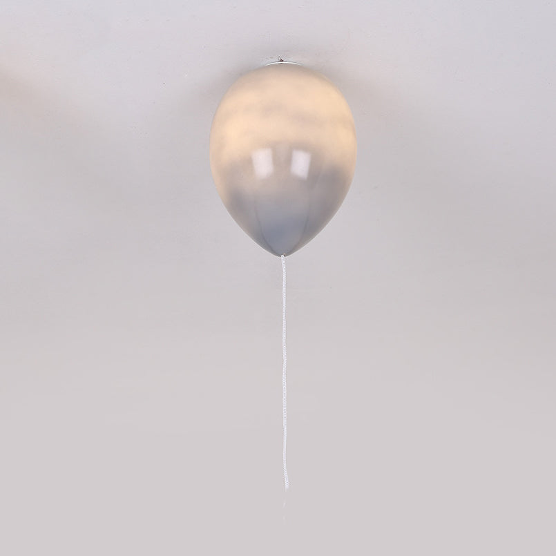 Cartoon Balloon Ceiling Light Fixture Glass Flush Mount Ceiling Fixture for Kid Bedroom Grey Clearhalo 'Ceiling Lights' 'Close To Ceiling Lights' 'Close to ceiling' Lighting' 81221