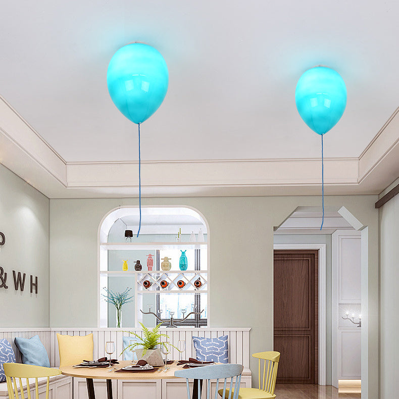 Cartoon Balloon Ceiling Light Fixture Glass Flush Mount Ceiling Fixture for Kid Bedroom Clearhalo 'Ceiling Lights' 'Close To Ceiling Lights' 'Close to ceiling' Lighting' 81225