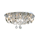 Twisted Clear Crystal Flush Mount Lighting Fixture Modernism 8 Heads Bedroom Ceiling Light Clearhalo 'Ceiling Lights' 'Close To Ceiling Lights' 'Close to ceiling' 'Flush mount' Lighting' 812303