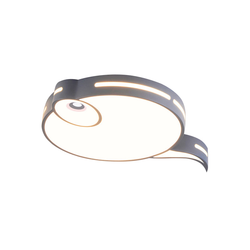 Tadpole Bedroom Ceiling Fixture Acrylic Led Contemporary Flush Mount Light in Gray/Blue/Pink Clearhalo 'Ceiling Lights' 'Close To Ceiling Lights' 'Close to ceiling' 'Flush mount' Lighting' 812581