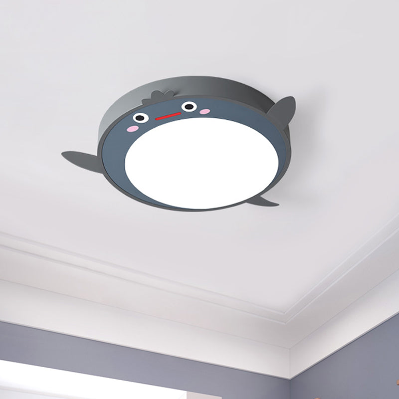 Cartoon Animals Acrylic Flush Light Fixture Led Close to Ceiling Light in Gray for Bedroom Grey Clearhalo 'Ceiling Lights' 'Close To Ceiling Lights' 'Close to ceiling' 'Flush mount' Lighting' 812700