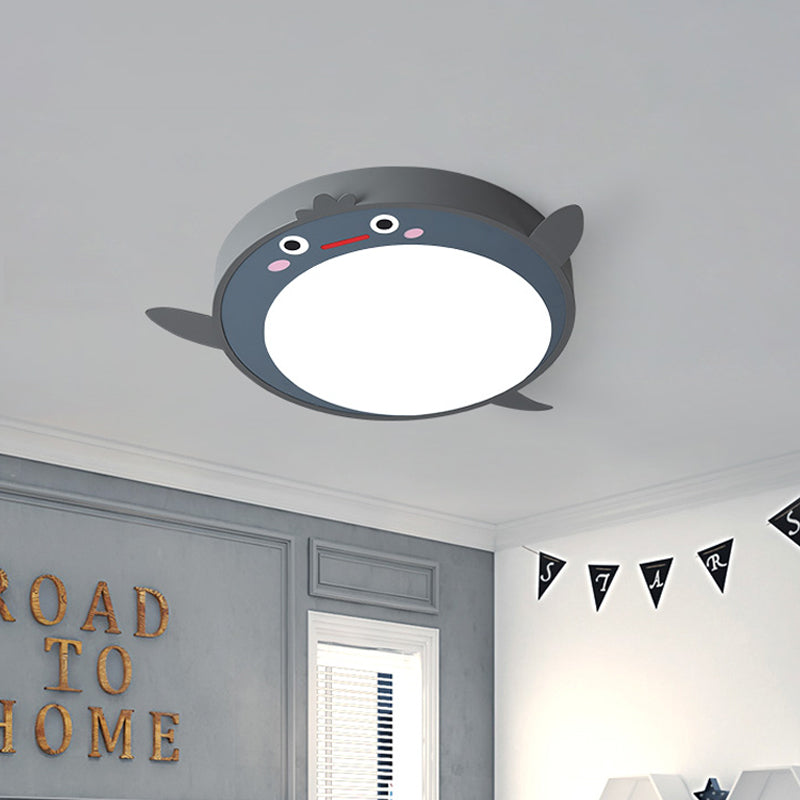 Cartoon Animals Acrylic Flush Light Fixture Led Close to Ceiling Light in Gray for Bedroom Clearhalo 'Ceiling Lights' 'Close To Ceiling Lights' 'Close to ceiling' 'Flush mount' Lighting' 812701