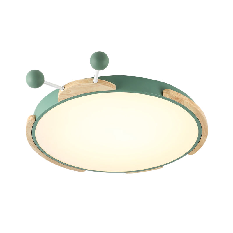 Acrylic Cartoon Insect Ceiling Lamp Modern Led Flushmount Lighting in Warm/White Light, Gray/Green Clearhalo 'Ceiling Lights' 'Close To Ceiling Lights' 'Close to ceiling' 'Flush mount' Lighting' 812753