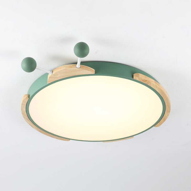 Acrylic Cartoon Insect Ceiling Lamp Modern Led Flushmount Lighting in Warm/White Light, Gray/Green Clearhalo 'Ceiling Lights' 'Close To Ceiling Lights' 'Close to ceiling' 'Flush mount' Lighting' 812754