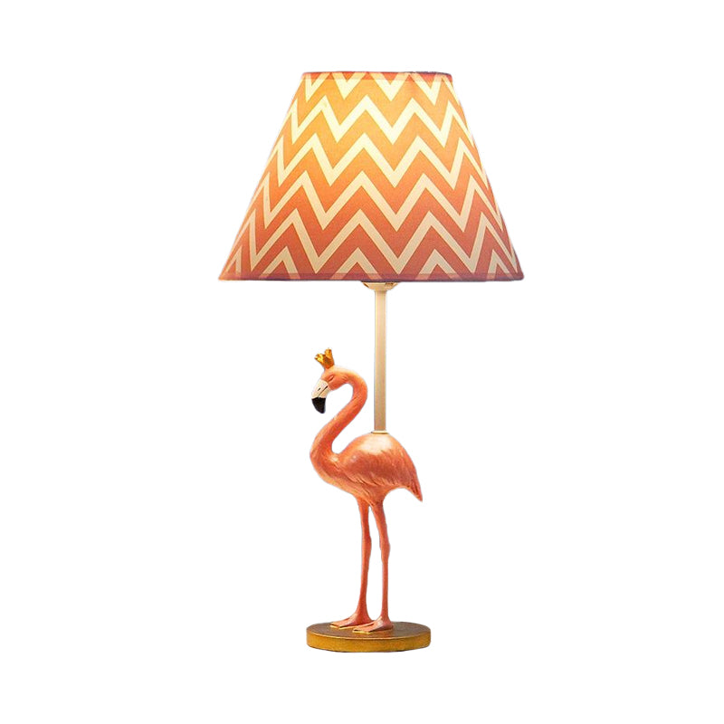 Flamingo Reading Light Cartoon Resin 1 Head Bedroom Nightstand Lamp in Pink, 7.5"/10" Height Clearhalo 'Lamps' 'Table Lamps' Lighting' 813481