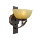 Curved Frosted Glass Wall Sconce Antique 1-Light Living Room Wall Lamp Fixture in Black Clearhalo 'Wall Lamps & Sconces' 'Wall Lights' Lighting' 813951