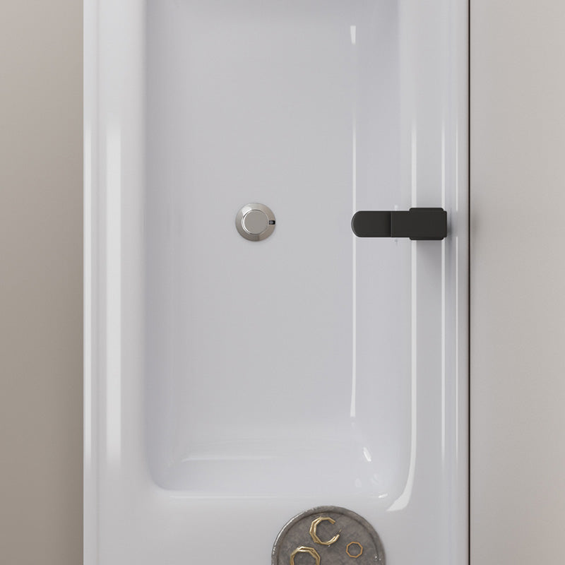 Modern Space Saver Vanity Wall Mount Ceramic Top Backsplash Included Clearhalo 'Bathroom Remodel & Bathroom Fixtures' 'Bathroom Vanities' 'bathroom_vanities' 'Home Improvement' 'home_improvement' 'home_improvement_bathroom_vanities' 8142072