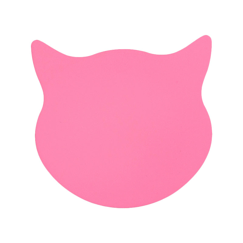 Cat Head Mini Wall Light Cartoon Wooden Kindergarten LED Flush Mount Wall Sconce in Pink/Blue/Yellow Clearhalo 'Wall Lamps & Sconces' 'Wall Lights' Lighting' 814792