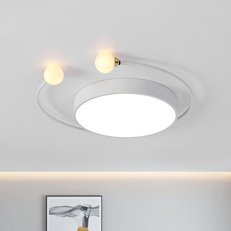 Crab Design Flush Mount Lighting Nordic Creative Iron Bedroom LED Ceiling Fixture in Grey/White/Green Clearhalo 'Ceiling Lights' 'Close To Ceiling Lights' 'Close to ceiling' 'Flush mount' Lighting' 816587