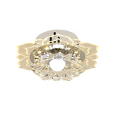 Clear Round/Flower Ceiling Flush Light Modernist Crystal Living Room LED Flush Mount Lighting Fixture Clearhalo 'Ceiling Lights' 'Close To Ceiling Lights' 'Close to ceiling' 'Flush mount' Lighting' 818751