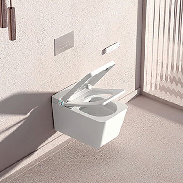 Ceramic Elongated Stain Resistant Smart Bidet Included Remote Control Clearhalo 'Bathroom Remodel & Bathroom Fixtures' 'Bidets' 'Home Improvement' 'home_improvement' 'home_improvement_bidets' 'Toilets & Bidets' 8191151