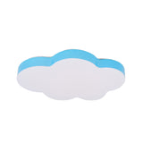 Acrylic Cloud-Shape Ceiling Mounted Fixture Cartoon LED Flushmount Lighting in White/Red/Yellow for Kids Room Clearhalo 'Ceiling Lights' 'Close To Ceiling Lights' 'Close to ceiling' 'Flush mount' Lighting' 819268