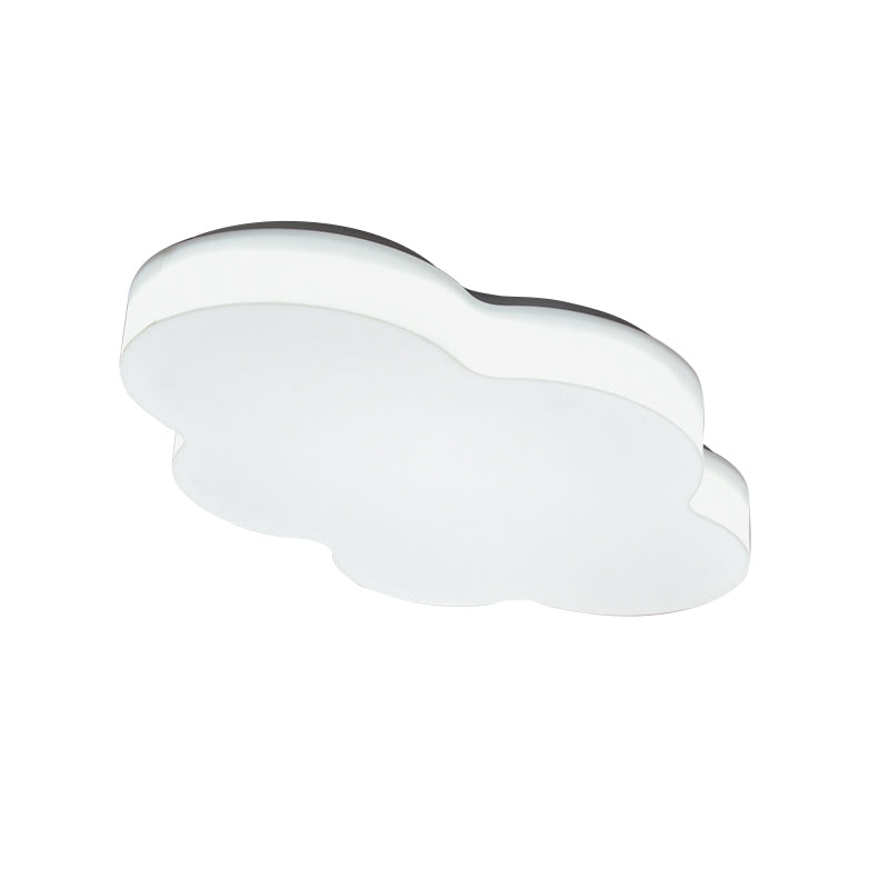 Acrylic Cloud-Shape Ceiling Mounted Fixture Cartoon LED Flushmount Lighting in White/Red/Yellow for Kids Room Clearhalo 'Ceiling Lights' 'Close To Ceiling Lights' 'Close to ceiling' 'Flush mount' Lighting' 819272