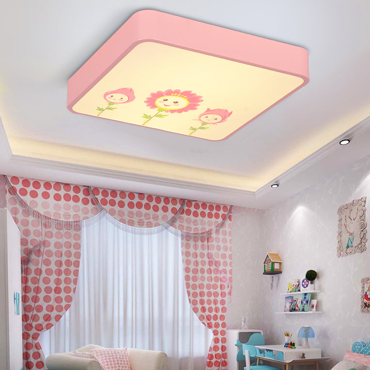 Kid Bedroom Ceiling Light Fixture Acrylic Cartoon Flush Mount Ceiling Fixture Clearhalo 'Ceiling Lights' 'Close To Ceiling Lights' 'Close to ceiling' 'Flush mount' Lighting' 82014