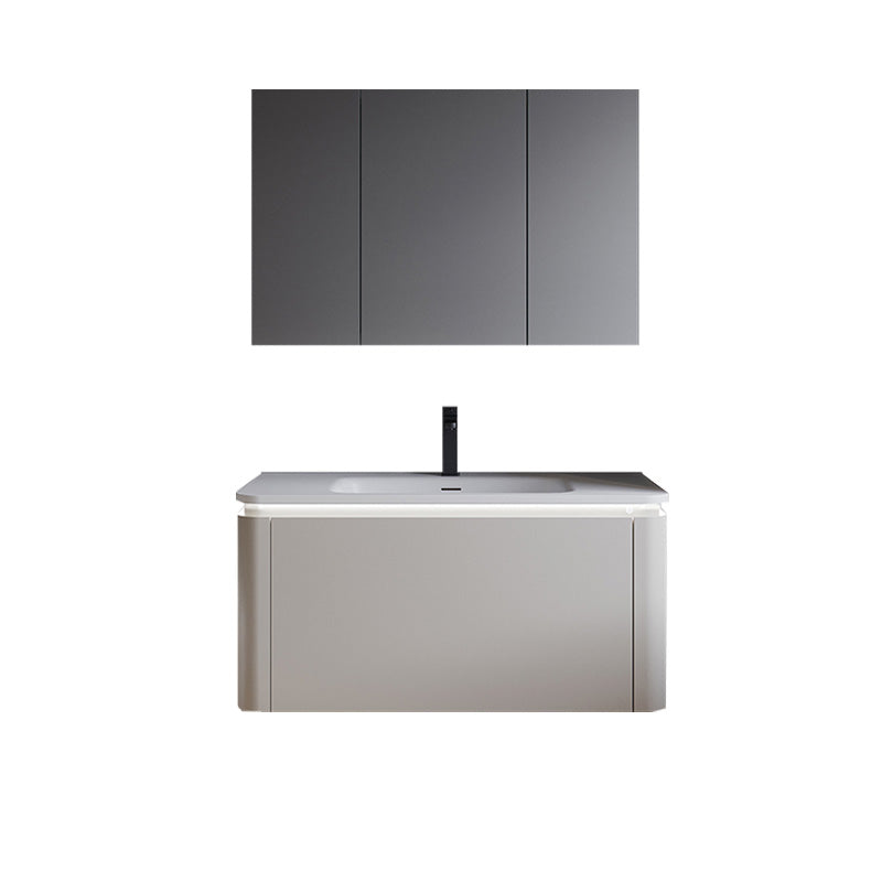 Modern Bathroom Vanity Wall Mount Rectangle Sink with Soft Close Door 35.4"L x 19.7"W x 18.9"H Clearhalo 'Bathroom Remodel & Bathroom Fixtures' 'Bathroom Vanities' 'bathroom_vanities' 'Home Improvement' 'home_improvement' 'home_improvement_bathroom_vanities' 8205788