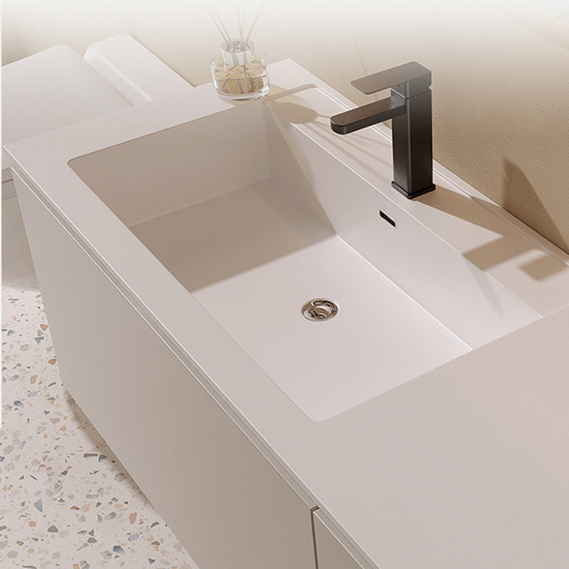 Fashionable Bathroom Vanity Wall Mounted Ceramic Top Faucet Included Clearhalo 'Bathroom Remodel & Bathroom Fixtures' 'Bathroom Vanities' 'bathroom_vanities' 'Home Improvement' 'home_improvement' 'home_improvement_bathroom_vanities' 8211651