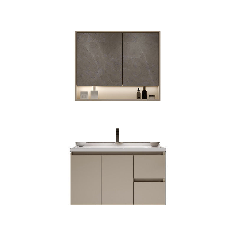 White Solid Wood Rectangular Modern Wall Mount Bathroom Vanity Set 31.5"L x 20"W x 20"H Clearhalo 'Bathroom Remodel & Bathroom Fixtures' 'Bathroom Vanities' 'bathroom_vanities' 'Home Improvement' 'home_improvement' 'home_improvement_bathroom_vanities' 8215732