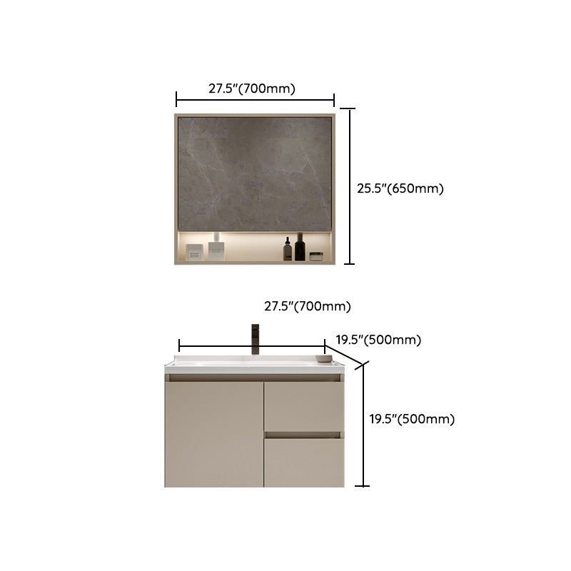 White Solid Wood Rectangular Modern Wall Mount Bathroom Vanity Set Clearhalo 'Bathroom Remodel & Bathroom Fixtures' 'Bathroom Vanities' 'bathroom_vanities' 'Home Improvement' 'home_improvement' 'home_improvement_bathroom_vanities' 8215747