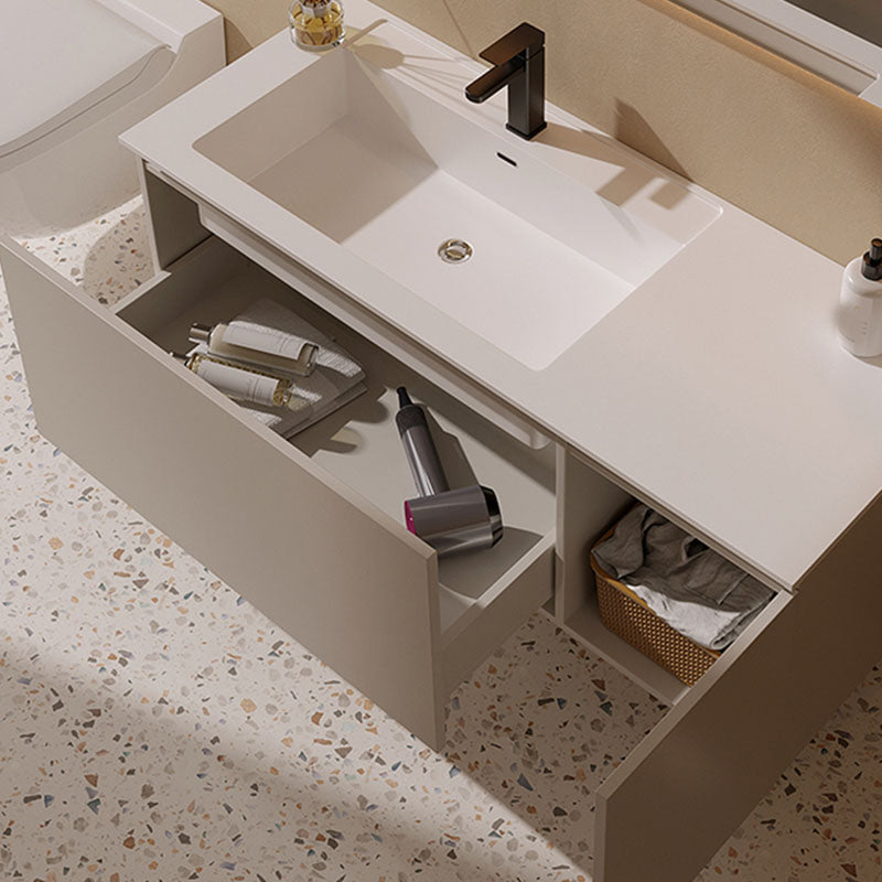 White Wall Mounted Standard Single-Sink Wood Bathroom Vanity Set Clearhalo 'Bathroom Remodel & Bathroom Fixtures' 'Bathroom Vanities' 'bathroom_vanities' 'Home Improvement' 'home_improvement' 'home_improvement_bathroom_vanities' 8254806