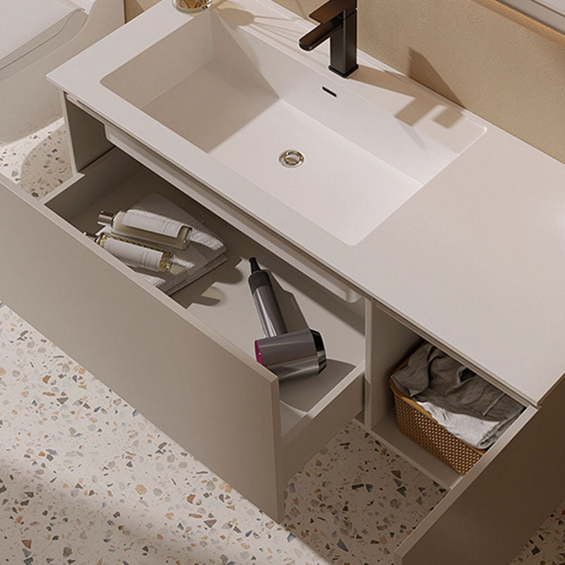 White Wall Mounted Standard Single-Sink Wood Bathroom Vanity Set Clearhalo 'Bathroom Remodel & Bathroom Fixtures' 'Bathroom Vanities' 'bathroom_vanities' 'Home Improvement' 'home_improvement' 'home_improvement_bathroom_vanities' 8254812