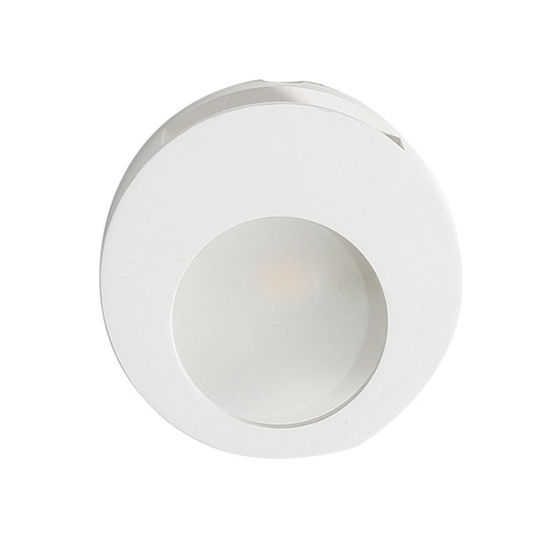 Gypsum Round Wall Sconce Lamp Modernist 1 Light LED Wall Lighting in White for Living Room Clearhalo 'Modern wall lights' 'Modern' 'Wall Lamps & Sconces' 'Wall Lights' Lighting' 852483
