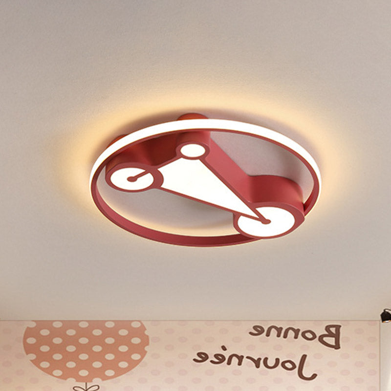 Geometry Child Room Ceiling Flush Acrylic Kids Style LED Flushmount Lamp in White/Pink/Blue Clearhalo 'Ceiling Lights' 'Close To Ceiling Lights' 'Close to ceiling' 'Flush mount' Lighting' 859025