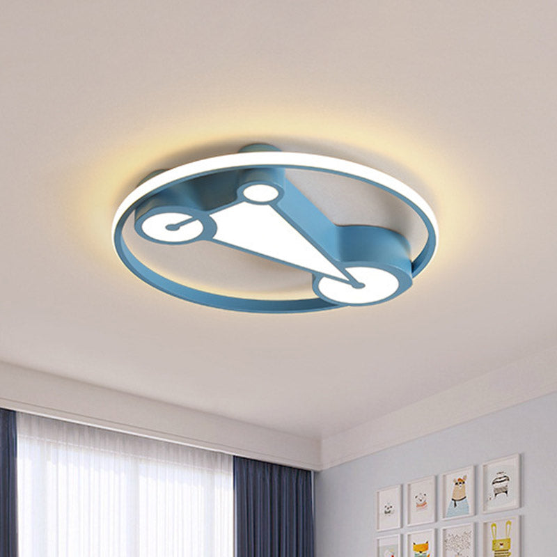 Geometry Child Room Ceiling Flush Acrylic Kids Style LED Flushmount Lamp in White/Pink/Blue Clearhalo 'Ceiling Lights' 'Close To Ceiling Lights' 'Close to ceiling' 'Flush mount' Lighting' 859029