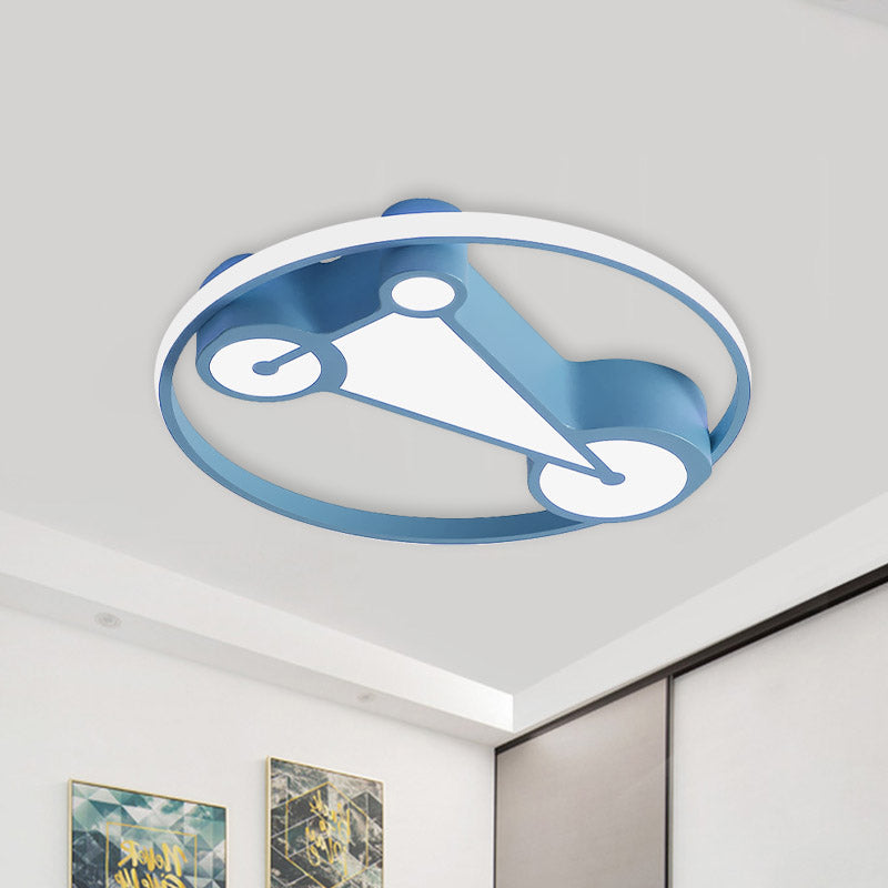 Geometry Child Room Ceiling Flush Acrylic Kids Style LED Flushmount Lamp in White/Pink/Blue Clearhalo 'Ceiling Lights' 'Close To Ceiling Lights' 'Close to ceiling' 'Flush mount' Lighting' 859030