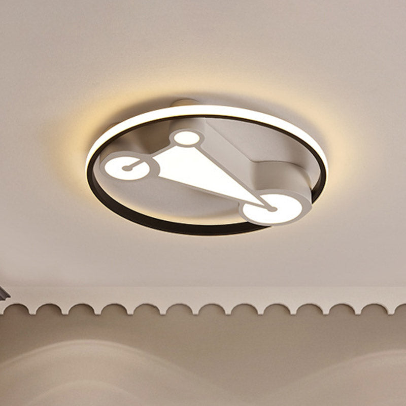 Geometry Child Room Ceiling Flush Acrylic Kids Style LED Flushmount Lamp in White/Pink/Blue Clearhalo 'Ceiling Lights' 'Close To Ceiling Lights' 'Close to ceiling' 'Flush mount' Lighting' 859034