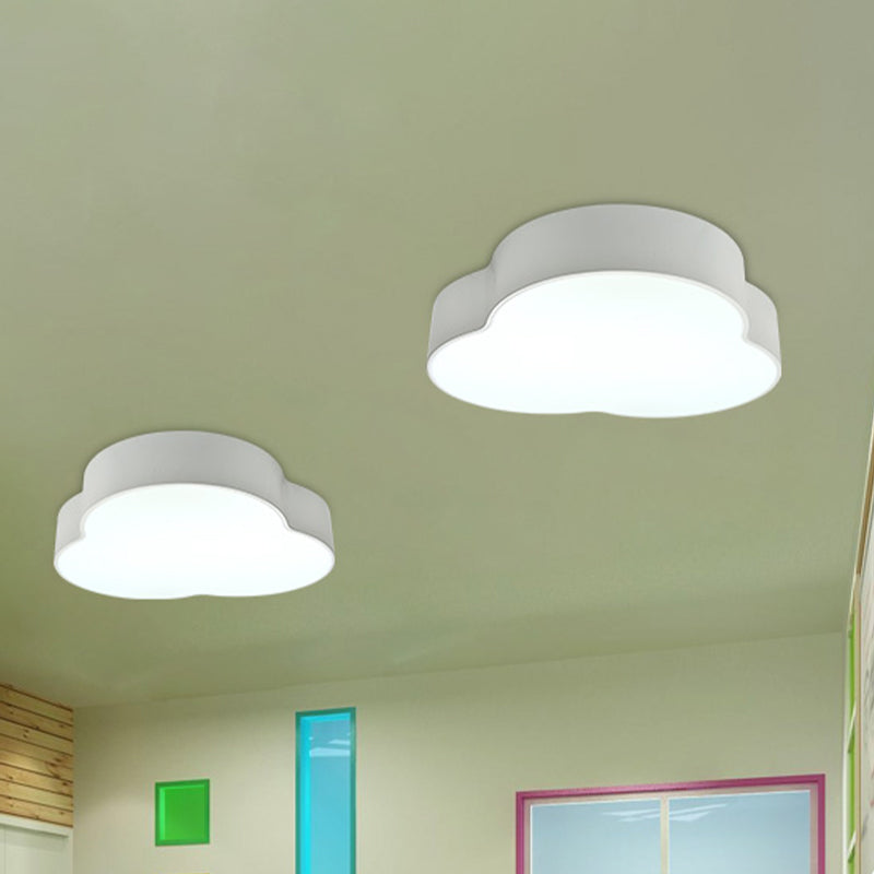 Petals Flush Mount Lamp Cartoon Acrylic White/Green LED Ceiling Light for Nursery School Clearhalo 'Ceiling Lights' 'Close To Ceiling Lights' 'Close to ceiling' 'Flush mount' Lighting' 863589