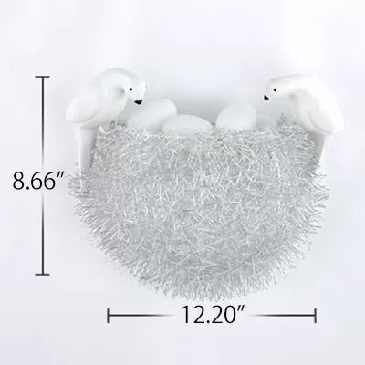 Balcony Kindergarten Nest Wall Light with Bird Decoration Resin Lovely White Sconce Light Clearhalo 'Wall Lamps & Sconces' 'Wall Lights' Lighting' 88124