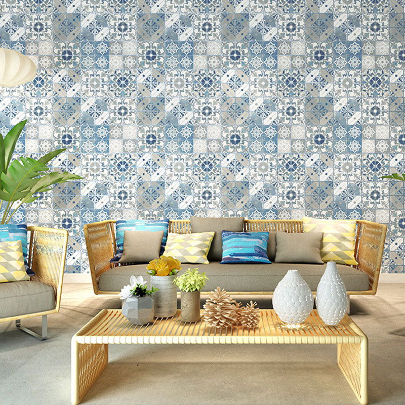 Ethnic Boho Tile Self-Adhesive Wallpaper in Fresh Color Waterproofing Clearhalo 'Wall Decor' 'Wallpaper' 892818