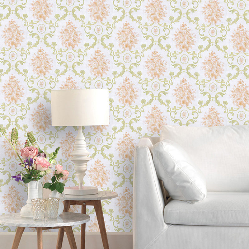 American Elegant Countryside Blossom Wallpaper Harlequin Design Self-Adhesive Wall Decor 17.5 in x 19.5 ft Clearhalo 'Vintage wall decor' 'Vintage' 'Wallpaper' Wall Decor' 893004