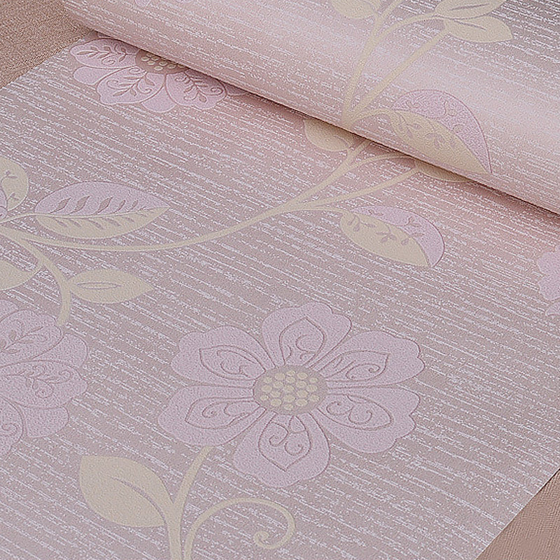 Non-Pasted Wallpaper with Blossoming Flower Design for Baby, 33 ft. x 20.5 in Clearhalo 'Wall Decor' 'Wallpaper' 893177