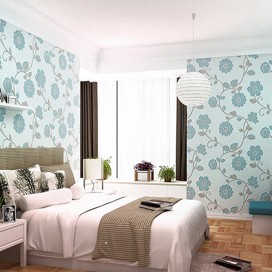 Non-Pasted Wallpaper with Blossoming Flower Design for Baby, 33 ft. x 20.5 in Clearhalo 'Wall Decor' 'Wallpaper' 893180