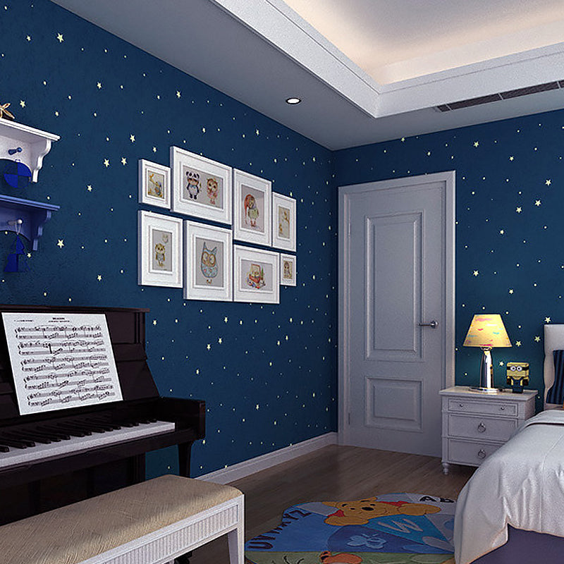 Star Wallpaper for Children's Bedroom Non-Pasted 20.5-inch x 33-foot Clearhalo 'Wall Decor' 'Wallpaper' 893184