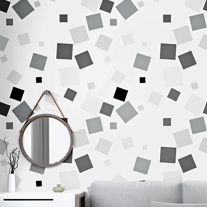 Minimalist Unique Geometries Wallpaper PVC 20.5" x 31' Non-Pasted Clearhalo 'Wall Decor' 'Wallpaper' 893415