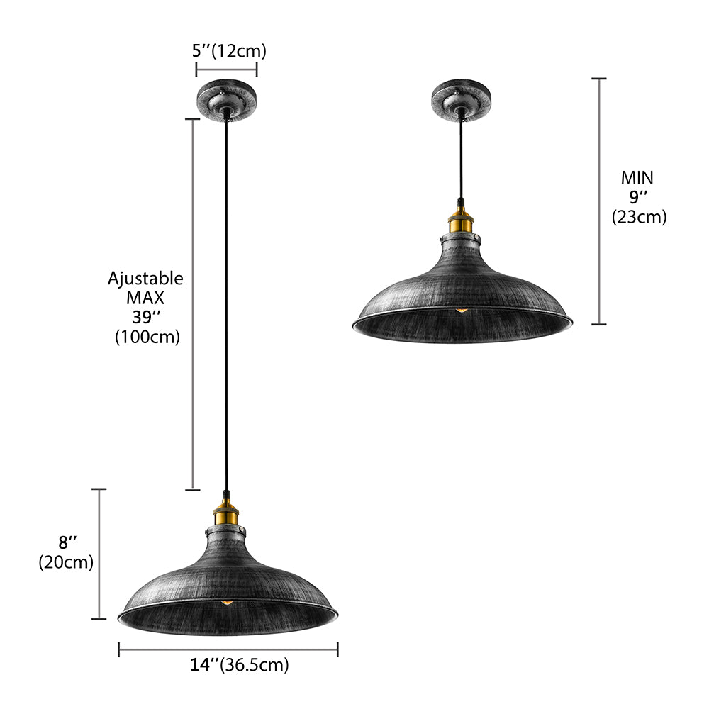 1 Head Hanging Fixture Farmhouse Dome Shade Wrought Iron Ceiling Lamp with Cord in Aged Silver Clearhalo 'Art Deco Pendants' 'Cast Iron' 'Ceiling Lights' 'Ceramic' 'Crystal' 'Industrial Pendants' 'Industrial' 'Metal' 'Middle Century Pendants' 'Pendant Lights' 'Pendants' 'Tiffany' Lighting' 89978