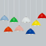 Aluminum White/Red Ceiling Light Fixture Dome Shade 1 Head Vintage Stylish Hanging Lamp for Dining Room Clearhalo 'Art Deco Pendants' 'Cast Iron' 'Ceiling Lights' 'Ceramic' 'Crystal' 'Industrial Pendants' 'Industrial' 'Metal' 'Middle Century Pendants' 'Pendant Lights' 'Pendants' 'Tiffany' Lighting' 90406