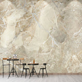 Marble Mural in Pastel Grey, Modern Wall Covering for Coffee Shop and Living Room Clearhalo 'Wall Decor' 'Wall Mural' 918158